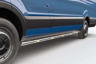 Boční rámy BRACE-IT ø60mm, 5 oranžových LED | FORD TRANSIT 14- 19, 19-