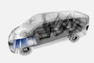 Ochranný kryt, motor, AL  | MERCEDES - BENZ V-KLASSE & VITO 14- 19, 19-, V-KLASSE 19-
