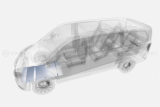 Ochranný kryt, motor, AL  | MERCEDES - BENZ V-KLASSE 19-