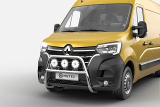 Přední ochranný rám velký ø60mm, 3 fixní upínadla světel | RENAULT MASTER 19-