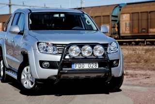 Přední ochranný rám velký, ø76mm, lakovaný, 3 fixní upínadla světel | VOLKSWAGEN AMAROK 11- 16