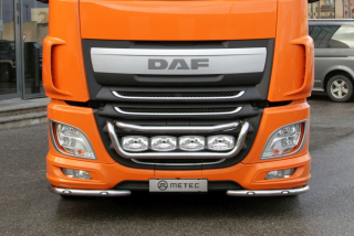 Přední nerezový rám do masky kabeláž pro 4 světla | 4 fixní upínadla světel | DAF XF Euro6 17-