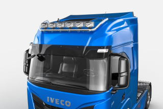 Střešní nerezový rám "WIDE", kabeláž pro 6 světel | 6 Upínadel světel | IVECO S-WAY 19-