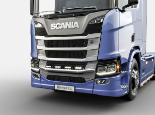Přední nerezový rám do masky kabeláž pro 4 světla | 4 fixní upínadla světel | SCANIA S,R,P,G - Serie 16-