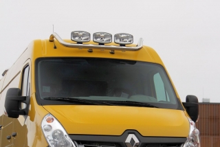Střešní nerezový rám, s kabeláží a upínadla kabeláž | 2 Upínadla světel | FORD TRANSIT 14- 19