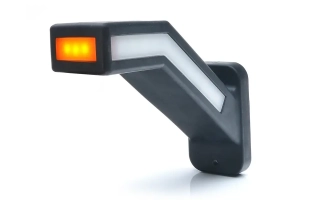 LED Poziční světlo přední bílé, boční oranžové a zadní červené s blinkrem WAŚ, 12V-24V, ECE, IP 66/68, pravá