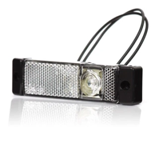 LED Lampa obrysova přední WAŚ, 12V-24V, ECE, IP 66/68, univerzální