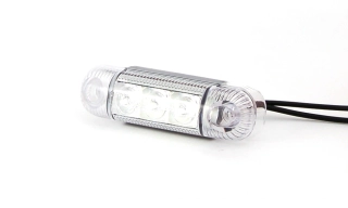 LED Lampa obrysova přední WAŚ, 12V-24V, ECE, IP 66/68, univerzální