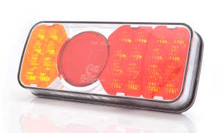LED Zadní skupinová svítilna WAŚ, 12V-24V, ECE, IP 66/68, univerzální