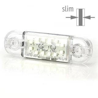LED Lampa pozični přední WAŚ, 12V-24V, ECE, IP 66/68, univerzální