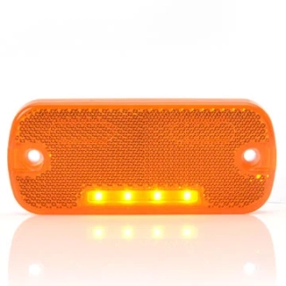 LED Lampa pozični boční WAŚ, 12V-24V, ECE,  SAE/DOT, IP 66/68, univerzální