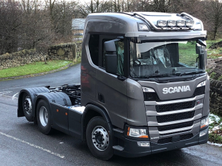 Střešní nerezový rám Kelsa HiBar (drop down style) pro  Scania Next Generation R&S Střední kabina