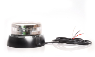 LED Maják Waś 12/24V, 8 programů, ECE, SAE/DOT- Čirý