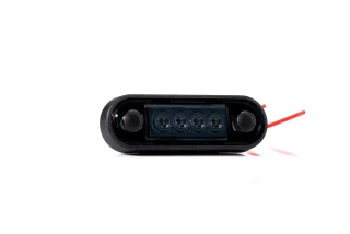 LED poziční světlo, 12-30V zatmavené- Červené