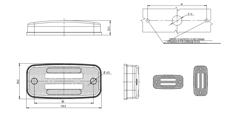 w158 rozměry